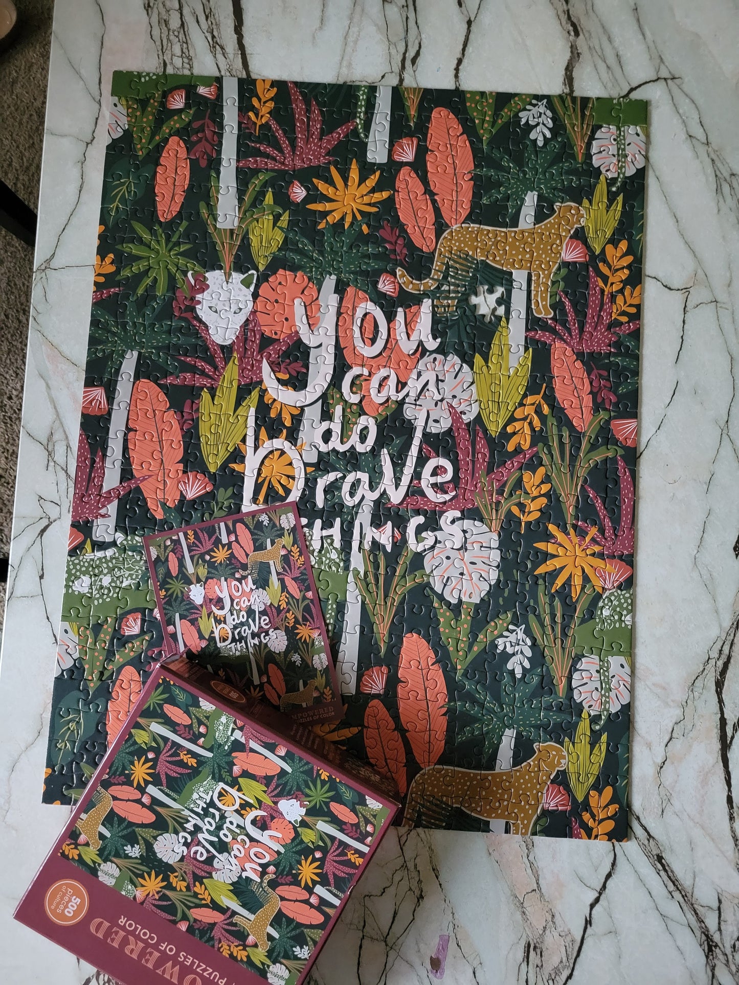 "You Can do Brave Things" Puzzle + Mug Gift Set