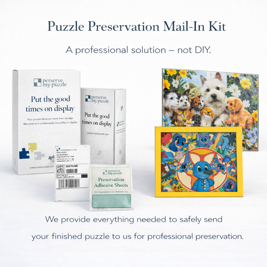 Puzzle Preservation Mail-In Kit - Mounted or Framed Puzzle Kit